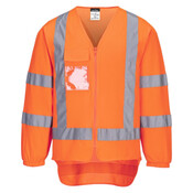Hi-Vis X Back Zipped Vest Long Sleeve TTMC-W17 