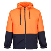 Hi Vis Water Repellent Contrast Zipped Class D Hoodie