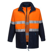 Hume Hi Vis 4-in-1 Contrast Work Jacket