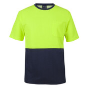 Mens Hi Vis Cotton Back Tee
