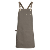 Brass Eyelet Canvas Apron with PU Strap