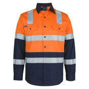 Hi Vis (D+N) Long Sleeve 150G Level 3 Work Shirt