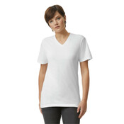 Unisex CVC V-Neck Tee Shirt