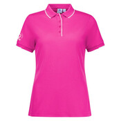  Womens Pink Short Sleeve Polo