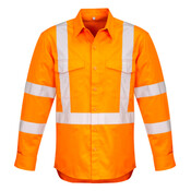 Mens Hi Vis X Back Taped Shirt