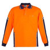 Mens Hi Vis Squad Long Sleeve Polo