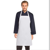 Black and White Bib Apron No Pocket