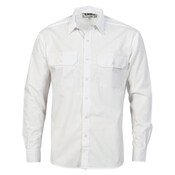 Mens Polyester Cotton Work Long Sleeve Shirt