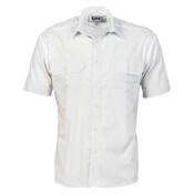 Mens Epaulette Polyester/Cotton Short Sleeve Work Shirt