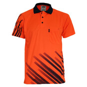 Hi Vis Sublimated Stripe Polo