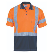 Hi Vis Cool Breathe Polo Shirt with Cross Back Tape