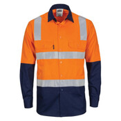 Cool Breeze Cotton Shirt with Hoop & Shoulder CSR Reflective Tape