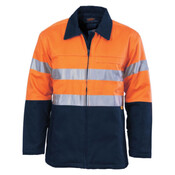 Mens HiVis Two Tone Protect or Drill Jacket with 3M R/ Tape