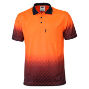 HiVis Sublimated Diamond Plate Polo