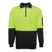 Hi Vis 1/2 Zip Fleecy