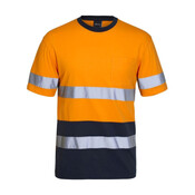 Mens Hi Vis (D+N) Cotton T-Shirt