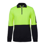 Mens Hi Vis 330G 1/2 Zip Fleece