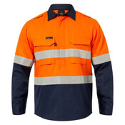 Mens HRC2 Inherent Hi Vis Reflective Shirt with Gusset Sleeves