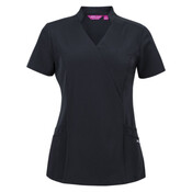 Womens NU Mandarin Collar Scrub Top