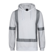 Mens Fleece Hoodie with Reflective Tape
