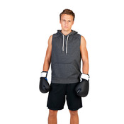Mens Heather Sleeveless Hoodies - Greatness Range