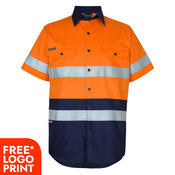 HI-VIS (D+N) Short Sleeve 150G Work Shirt