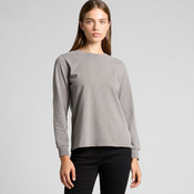 Womens Heavy Faded Long Sleeves Tee
