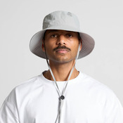 Nylon Wide Brim Bucket Hat