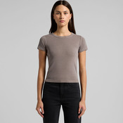 Womens Faded Organic Rib Tee