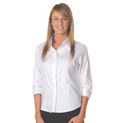 Womens Tonal Stirpe Shirts 3/4 Sleeve