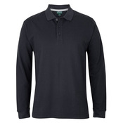 Mens C of C Long Sleeve Pique Polo