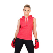 Womens Junior Heather Sleeveless Zip Hoodies - Greatness Range
