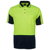 Mens Hi Vis Short Sleeve Gap Polo