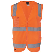 Mens Hi Vis (D+N) Zip Safety Vest