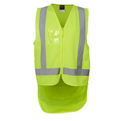 Mens Hi Vis Zip Drop Tail (D+N) Vest