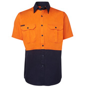 Mens Hi Vis Sort Sleeve 190G Shirt