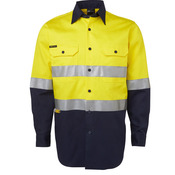 Mens Hi Vis (D+N) Long Sleeve 190G Shirt