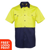 Mens Hi Vis Short Sleeve 150G Shirt