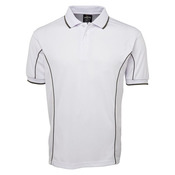 Mens Short Sleeve Piping Polo