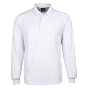 Mens Long Sleeve Poly Polo