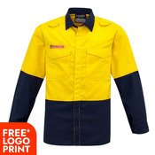 Mens Hi Vis Spliced Shirt 