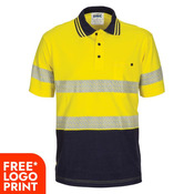 Segment Taped Cotton Jersey Polo