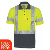 Hi Vis Cool Breathe Polo Shirt with Cross Back Tape