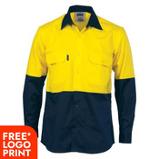 Cool Breeze Vertical Vented Cotton Shirt