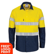 Cool Breeze T2 Vertical Vented Cotton Shirt with Gusset Sleeves