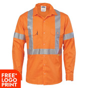 Cool Breeze Cross Back Cotton Shirt with 3M R/Tape