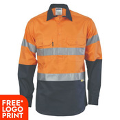 Cool Breeze Close Front Cotton Shirt with 3M R/Tape