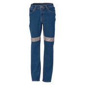 Womens Taped Denim Stretch Jeans CSR R/Tape